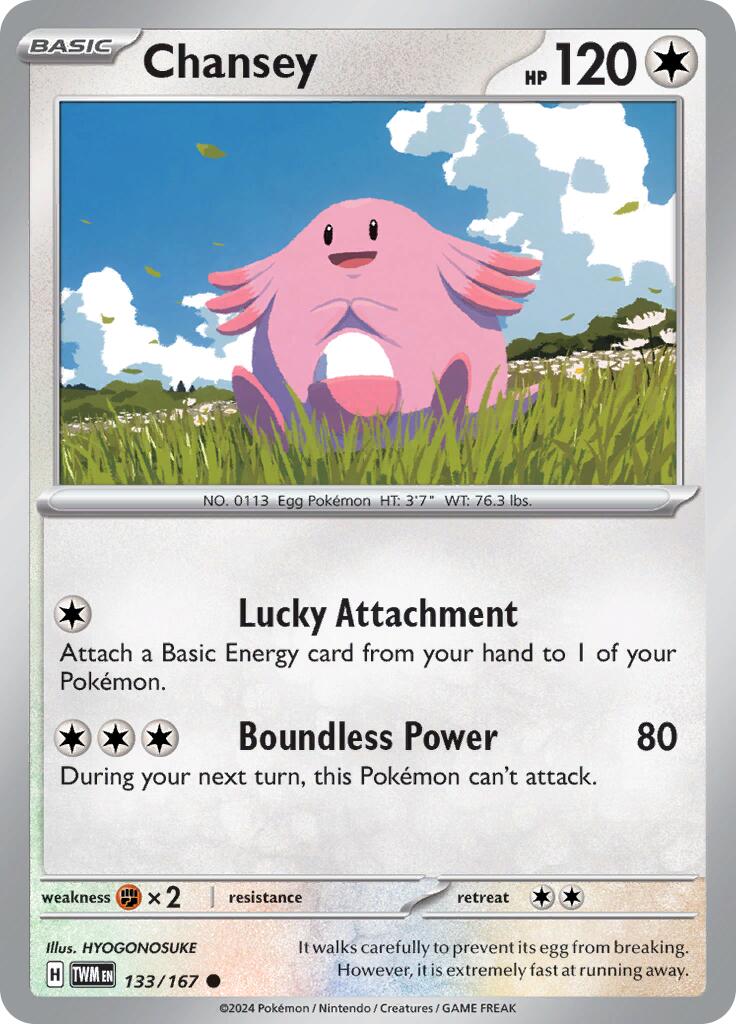 Chansey (133/167) [Scarlet & Violet: Twilight Masquerade] | Deep Dive Games St. Marys