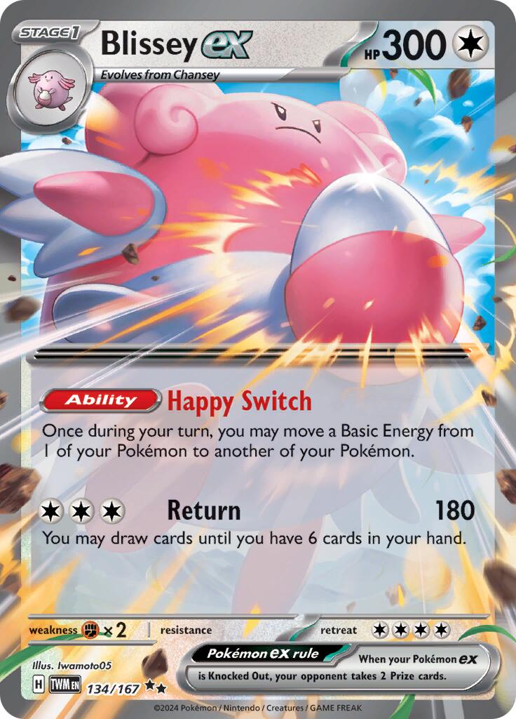 Blissey ex (134/167) [Scarlet & Violet: Twilight Masquerade] | Deep Dive Games St. Marys