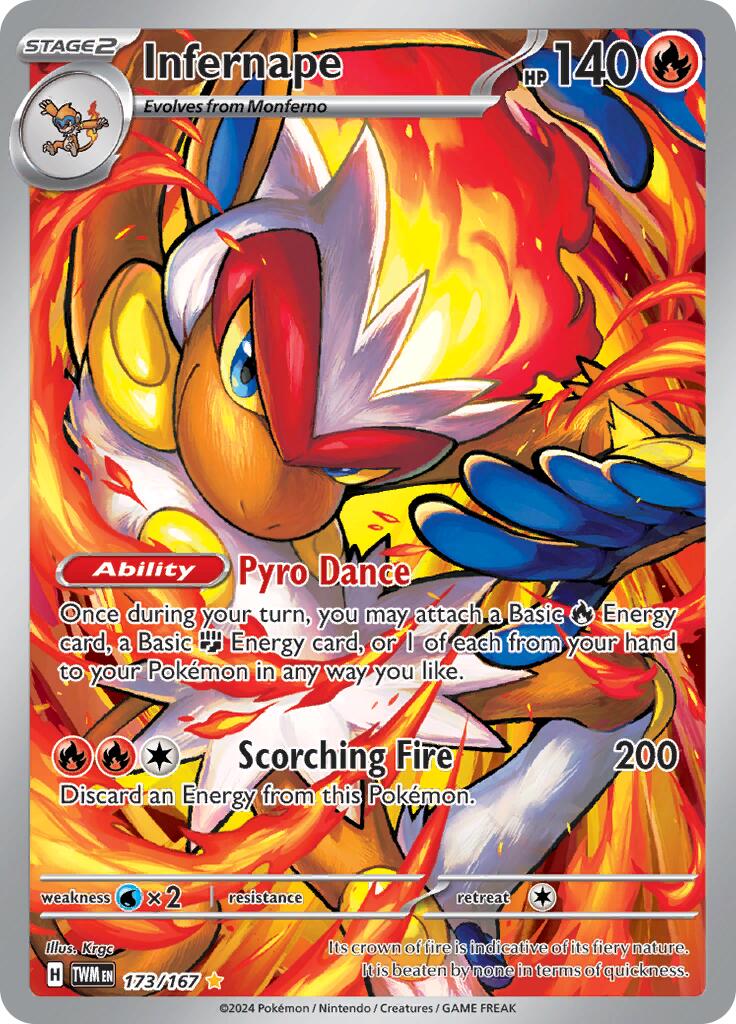 Infernape (173/167) [Scarlet & Violet: Twilight Masquerade] | Deep Dive Games St. Marys