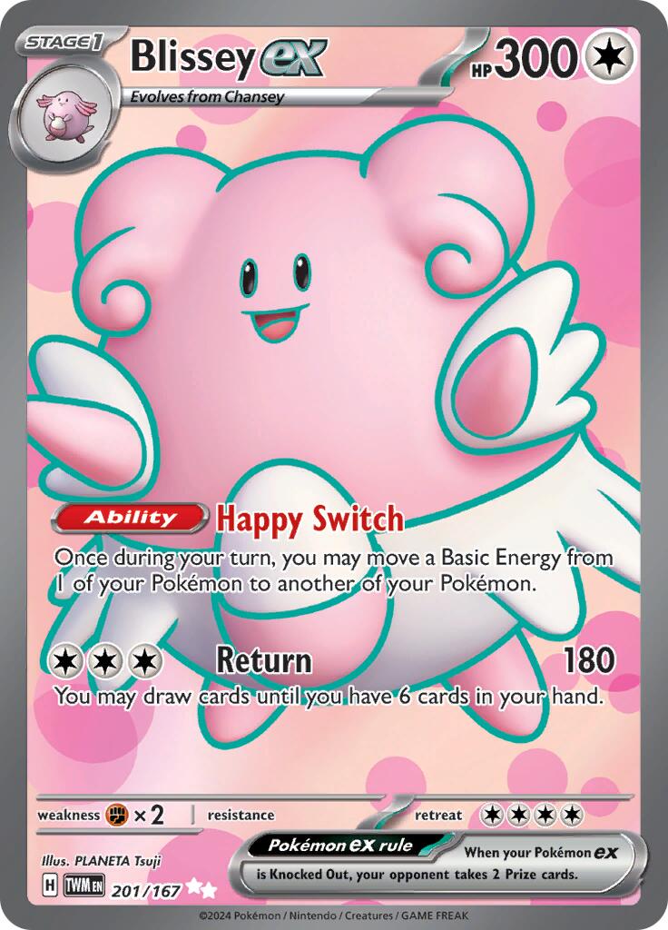 Blissey ex (201/167) [Scarlet & Violet: Twilight Masquerade] | Deep Dive Games St. Marys