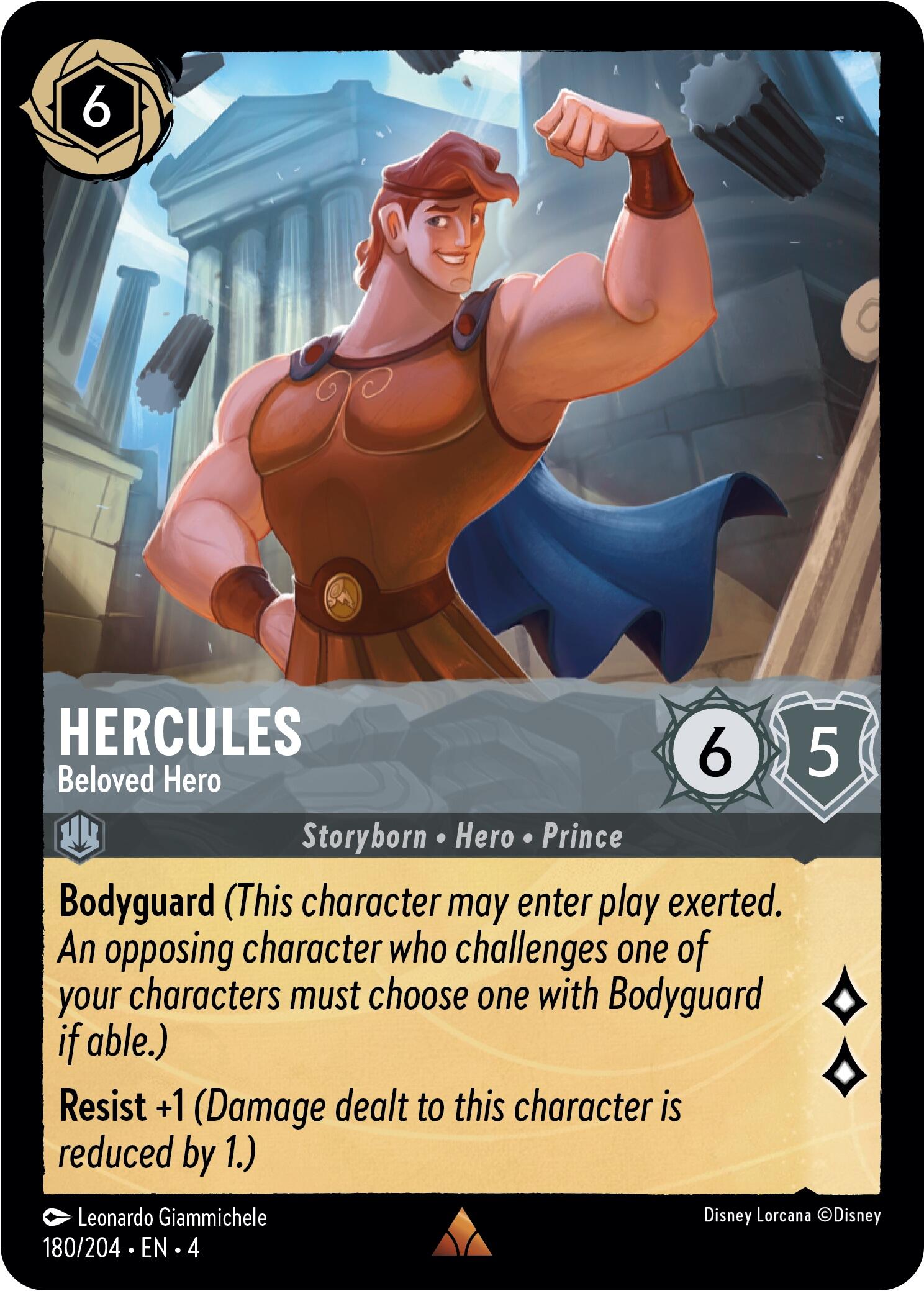 Hercules - Beloved Hero (180/204) [Ursula's Return] | Deep Dive Games St. Marys