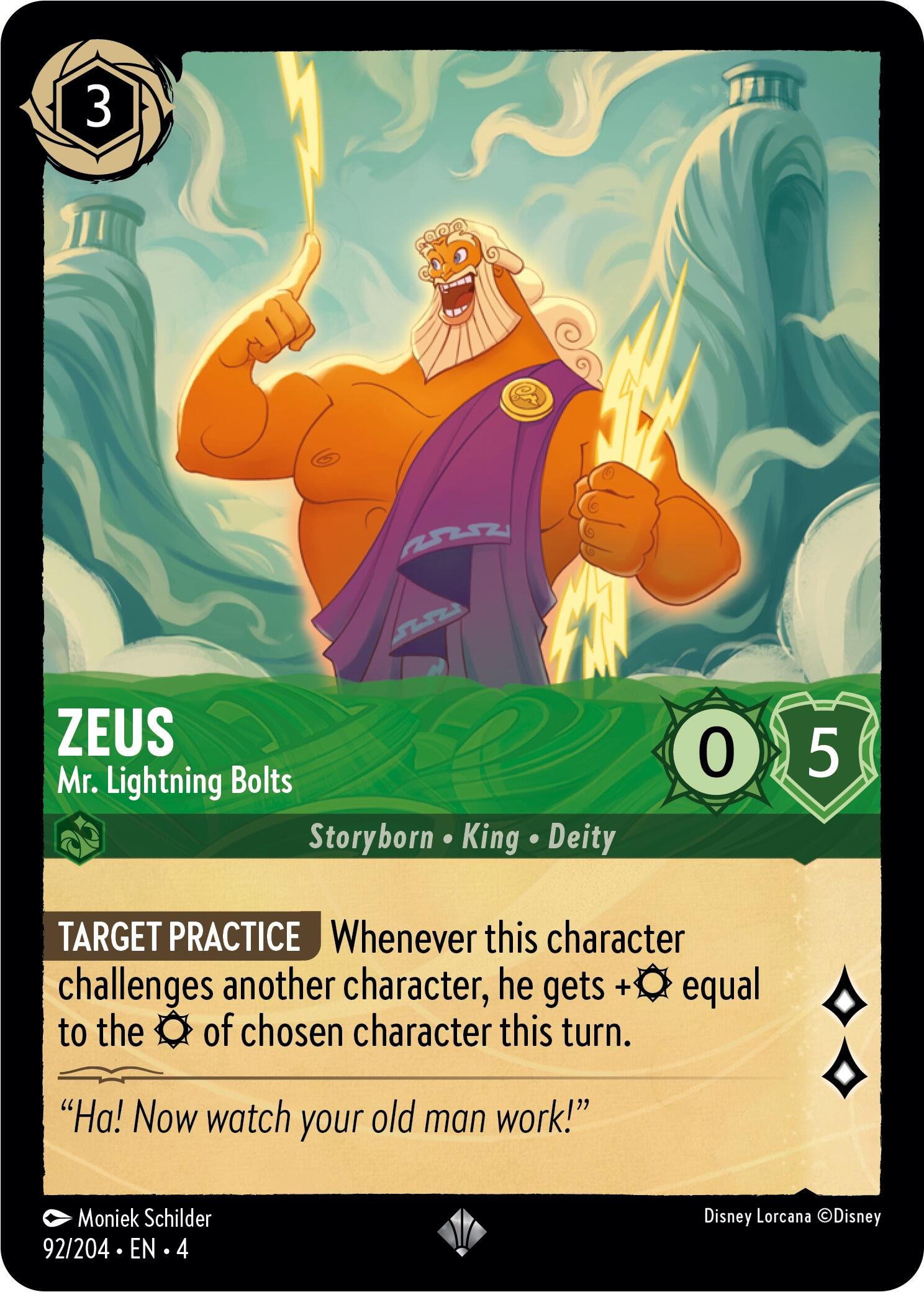 Zeus - Mr. Lightning Bolts (92/204) [Ursula's Return] | Deep Dive Games St. Marys