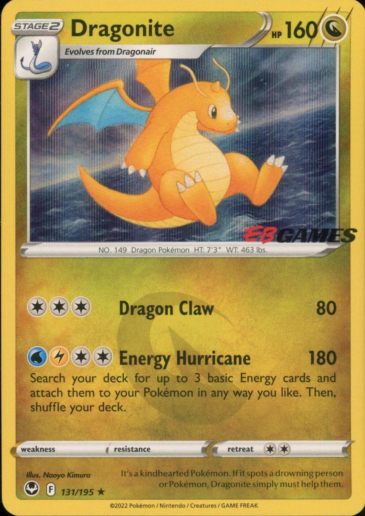 Dragonite (131/195) (EB Games Exclusive) [Miscellaneous Cards] | Deep Dive Games St. Marys