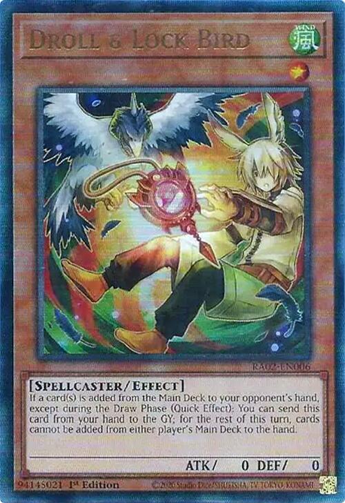 Droll & Lock Bird (Alternate Art) (PUR) [RA02-EN006] Prismatic Ultimate Rare | Deep Dive Games St. Marys