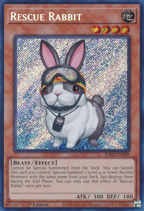 Rescue Rabbit (Secret Rare) [RA02-EN008] Secret Rare | Deep Dive Games St. Marys