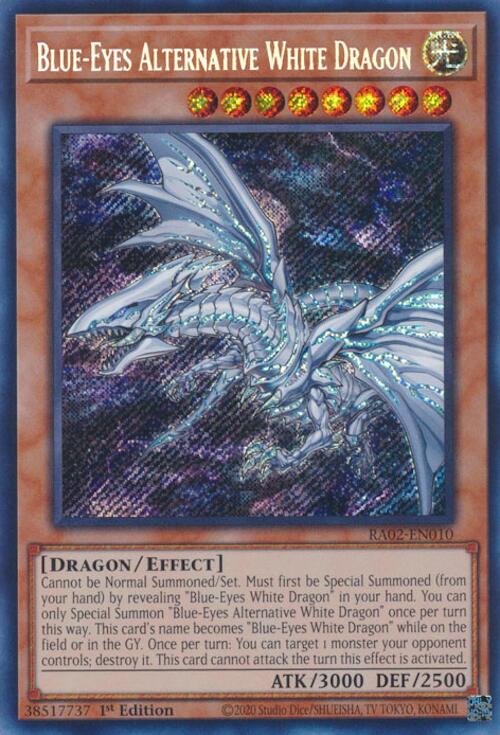 Blue-Eyes Alternative White Dragon (Secret Rare) [RA02-EN010] Secret Rare | Deep Dive Games St. Marys