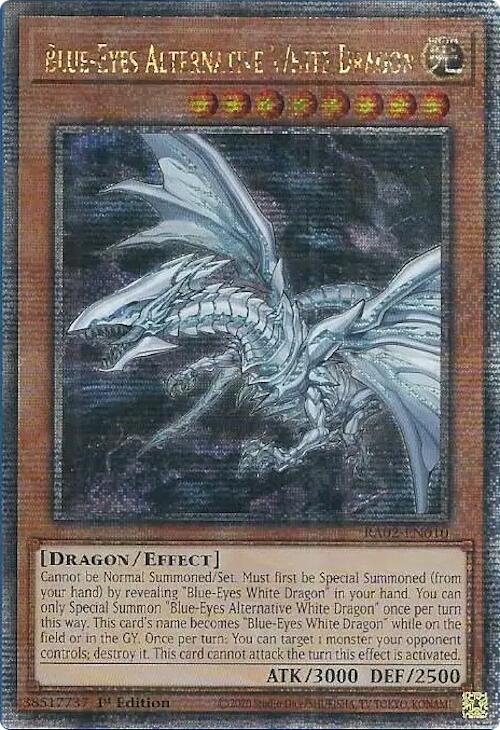 Blue-Eyes Alternative White Dragon (Quarter Century Secret Rare) [RA02-EN010] Quarter Century Secret Rare | Deep Dive Games St. Marys