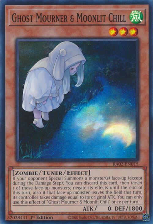 Ghost Mourner & Moonlit Chill (Alternate Art) [RA02-EN015] Super Rare | Deep Dive Games St. Marys