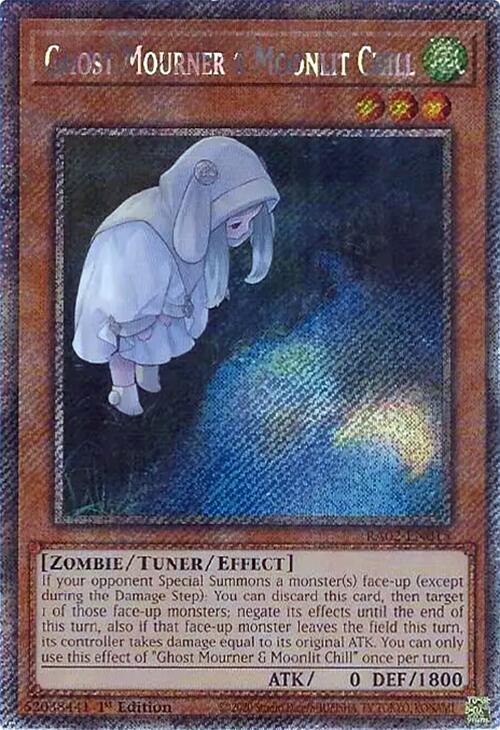 Ghost Mourner & Moonlit Chill (Alternate Art) (Platinum Secret Rare) [RA02-EN015] Platinum Secret Rare | Deep Dive Games St. Marys