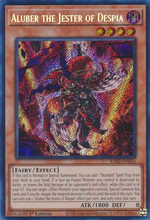 Aluber the Jester of Despia (Secret Rare) [RA02-EN016] Secret Rare | Deep Dive Games St. Marys