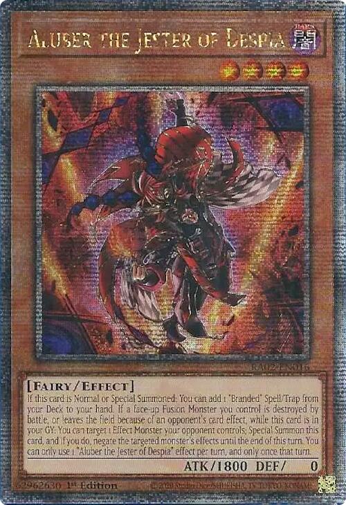 Aluber the Jester of Despia (Quarter Century Secret Rare) [RA02-EN016] Quarter Century Secret Rare | Deep Dive Games St. Marys