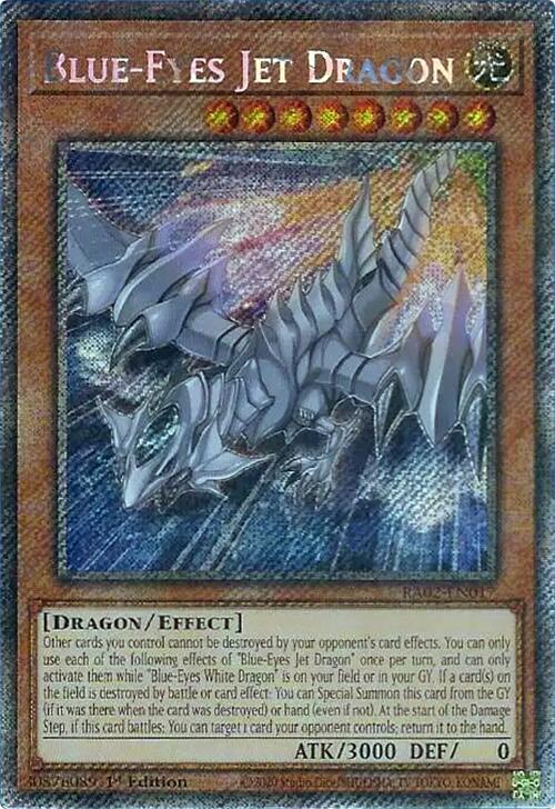 Blue-Eyes Jet Dragon (Platinum Secret Rare) [RA02-EN017] Platinum Secret Rare | Deep Dive Games St. Marys