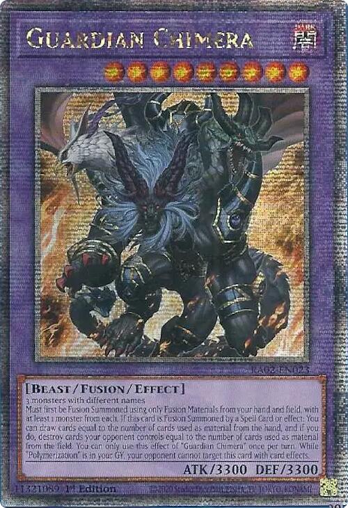 Guardian Chimera (Quarter Century Secret Rare) [RA02-EN023] Quarter Century Secret Rare | Deep Dive Games St. Marys