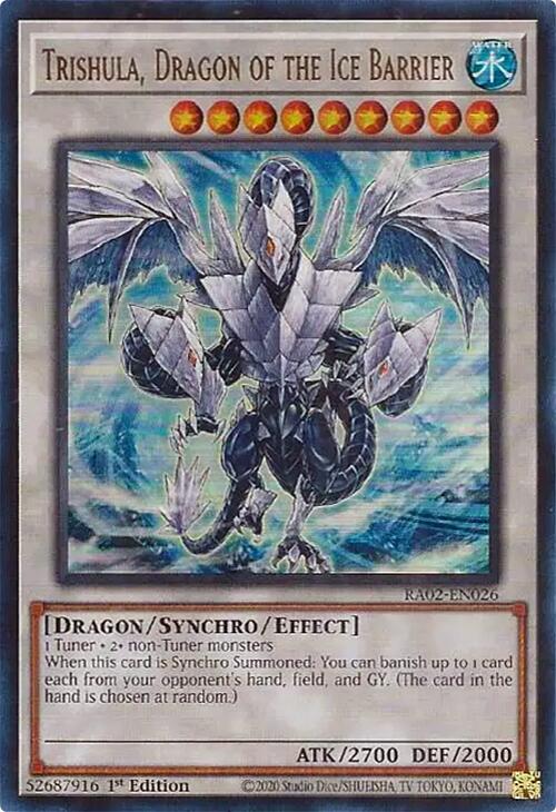 Trishula, Dragon of the Ice Barrier (UR) [RA02-EN026] Ultra Rare | Deep Dive Games St. Marys