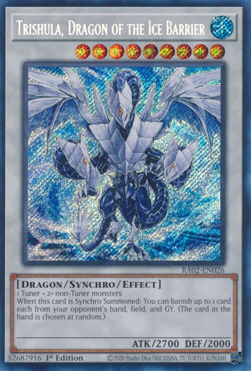 Trishula, Dragon of the Ice Barrier (Secret Rare) [RA02-EN026] Secret Rare | Deep Dive Games St. Marys