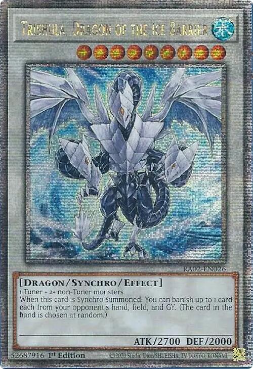 Trishula, Dragon of the Ice Barrier (Quarter Century Secret Rare) [RA02-EN026] Quarter Century Secret Rare | Deep Dive Games St. Marys