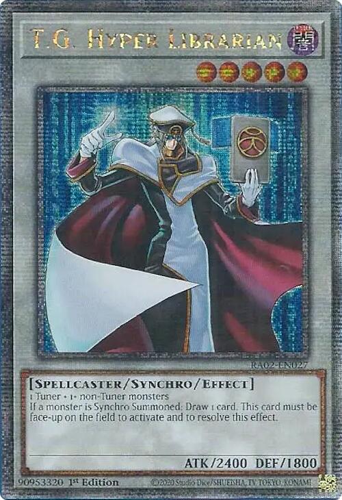 T.G. Hyper Librarian (Quarter Century Secret Rare) [RA02-EN027] Quarter Century Secret Rare | Deep Dive Games St. Marys