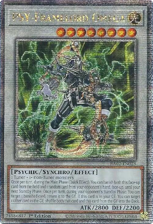 PSY-Framelord Omega (Quarter Century Secret Rare) [RA02-EN028] Quarter Century Secret Rare | Deep Dive Games St. Marys