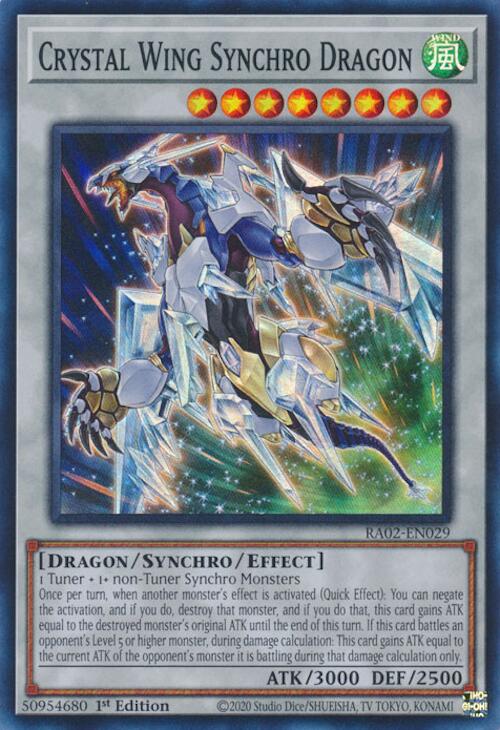 Crystal Wing Synchro Dragon [RA02-EN029] Super Rare | Deep Dive Games St. Marys