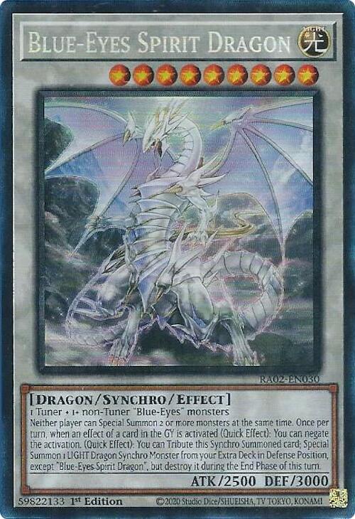 Blue-Eyes Spirit Dragon (PCR) [RA02-EN030] Prismatic Collector's Rare | Deep Dive Games St. Marys