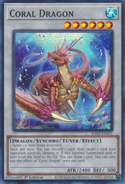 Coral Dragon [RA02-EN031] Super Rare | Deep Dive Games St. Marys