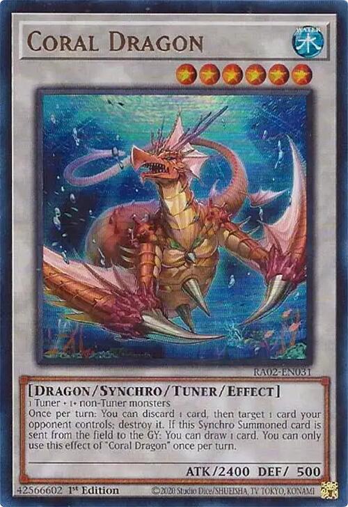 Coral Dragon (UR) [RA02-EN031] Ultra Rare | Deep Dive Games St. Marys