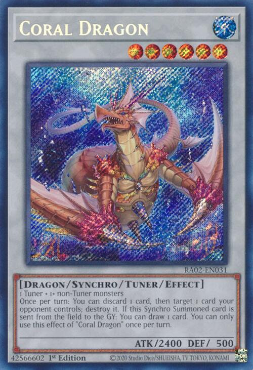 Coral Dragon (Secret Rare) [RA02-EN031] Secret Rare | Deep Dive Games St. Marys