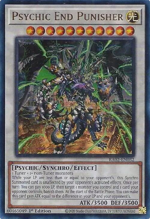 Psychic End Punisher (UR) [RA02-EN032] Ultra Rare | Deep Dive Games St. Marys