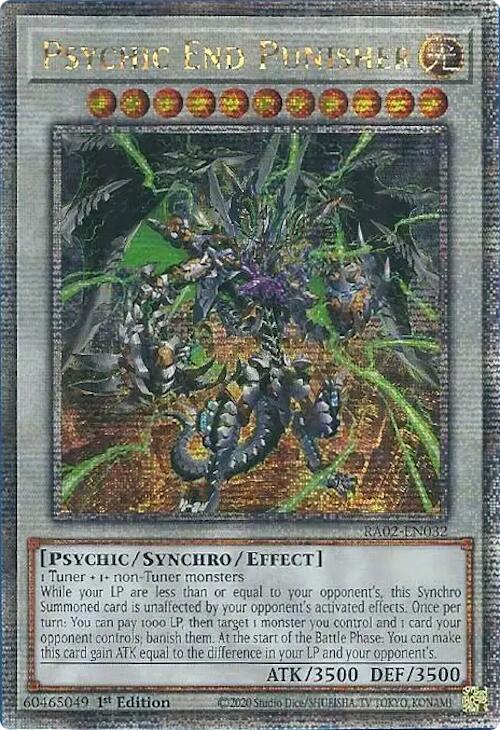 Psychic End Punisher (Quarter Century Secret Rare) [RA02-EN032] Quarter Century Secret Rare | Deep Dive Games St. Marys