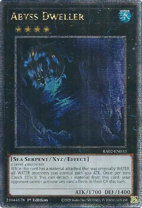 Abyss Dweller (Quarter Century Secret Rare) [RA02-EN033] Quarter Century Secret Rare | Deep Dive Games St. Marys