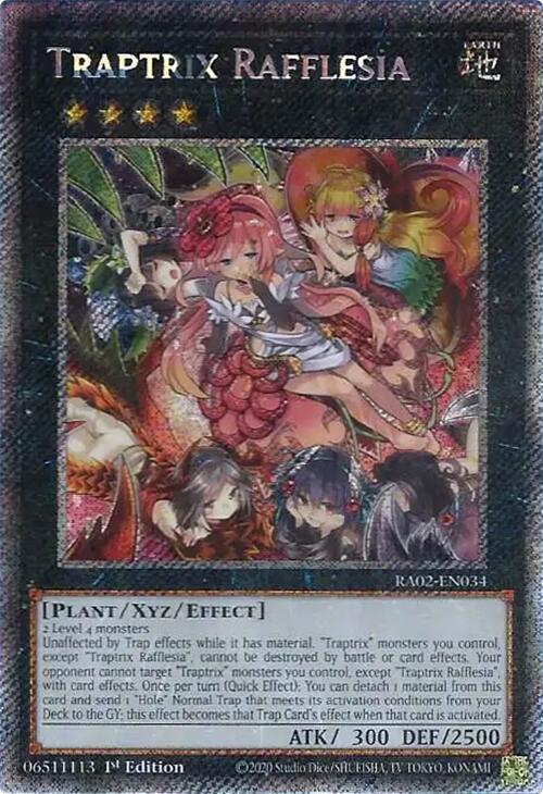 Traptrix Rafflesia (Platinum Secret Rare) [RA02-EN034] Platinum Secret Rare | Deep Dive Games St. Marys