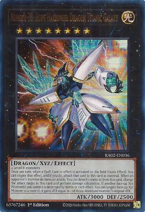 Number 38: Hope Harbinger Dragon Titanic Galaxy (UR) [RA02-EN036] Ultra Rare | Deep Dive Games St. Marys