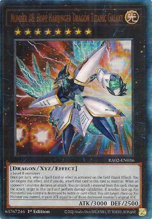 Number 38: Hope Harbinger Dragon Titanic Galaxy (PUR) [RA02-EN036] Prismatic Ultimate Rare | Deep Dive Games St. Marys