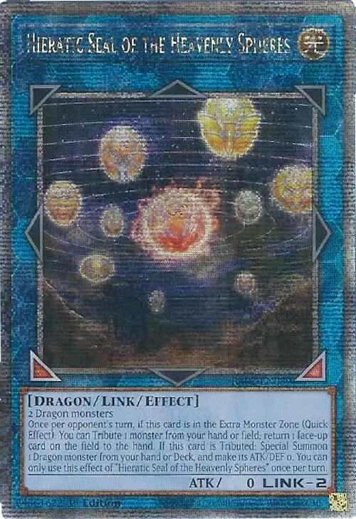 Hieratic Seal of the Heavenly Spheres (Quarter Century Secret Rare) [RA02-EN039] Quarter Century Secret Rare | Deep Dive Games St. Marys