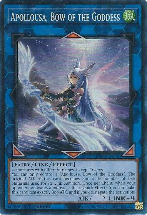 Apollousa, Bow of the Goddess (Alternate Art) (PCR) [RA02-EN040] Prismatic Collector's Rare | Deep Dive Games St. Marys