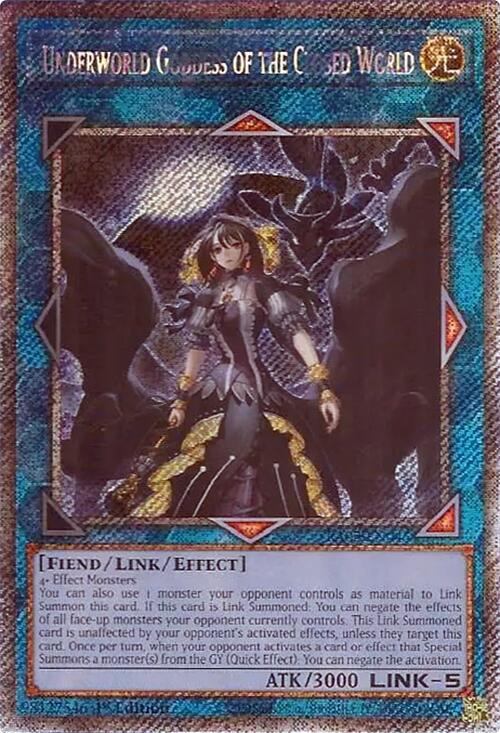 Underworld Goddess of the Closed World (Platinum Secret Rare) [RA02-EN045] Platinum Secret Rare | Deep Dive Games St. Marys