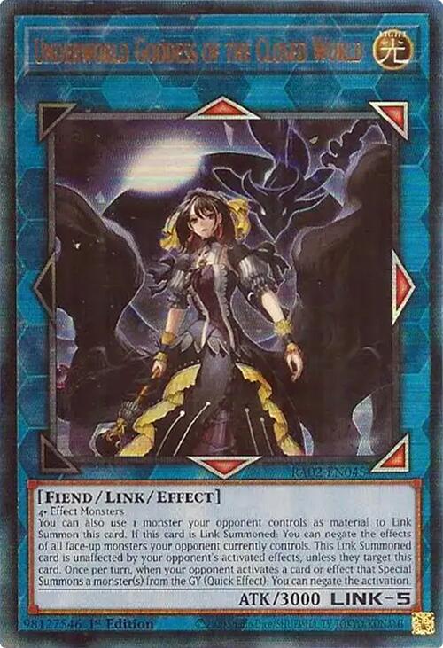 Underworld Goddess of the Closed World (PUR) [RA02-EN045] Prismatic Ultimate Rare | Deep Dive Games St. Marys