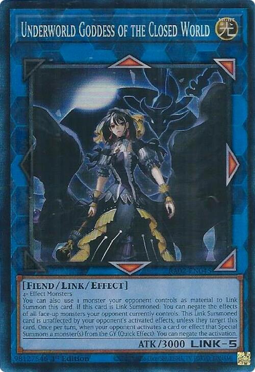 Underworld Goddess of the Closed World (PCR) [RA02-EN045] Prismatic Collector's Rare | Deep Dive Games St. Marys