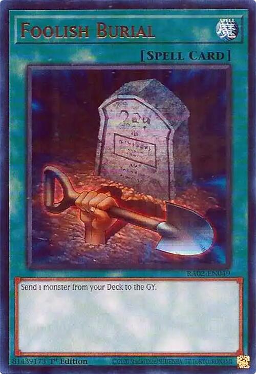 Foolish Burial (UR) [RA02-EN049] Ultra Rare | Deep Dive Games St. Marys