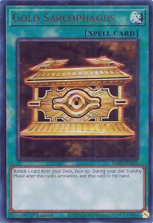 Gold Sarcophagus (UR) [RA02-EN052] Ultra Rare | Deep Dive Games St. Marys