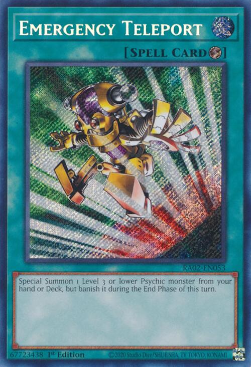 Emergency Teleport (Secret Rare) [RA02-EN053] Secret Rare | Deep Dive Games St. Marys
