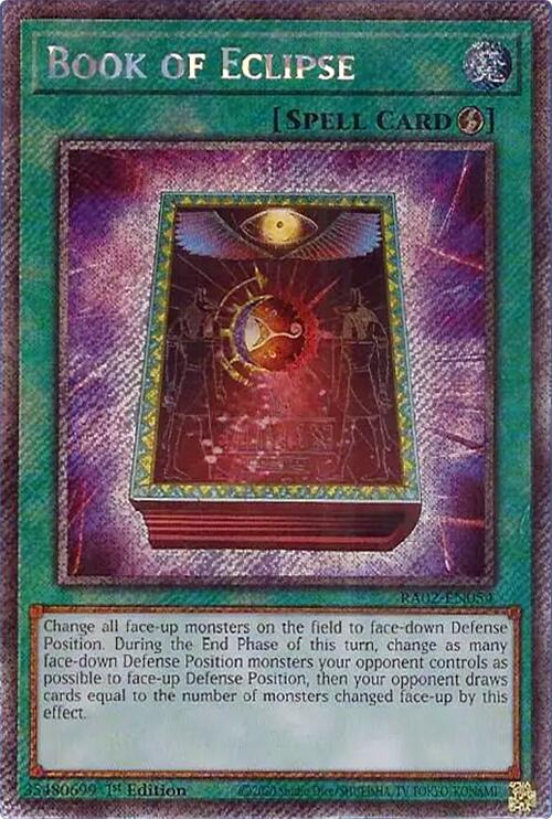 Book of Eclipse (Platinum Secret Rare) [RA02-EN054] Platinum Secret Rare | Deep Dive Games St. Marys