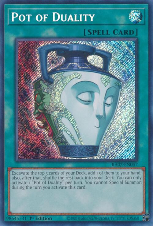 Pot of Duality (Secret Rare) [RA02-EN057] Secret Rare | Deep Dive Games St. Marys