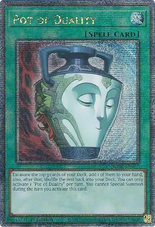 Pot of Duality (Quarter Century Secret Rare) [RA02-EN057] Quarter Century Secret Rare | Deep Dive Games St. Marys