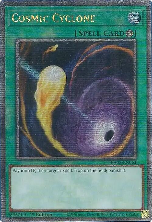 Cosmic Cyclone (Quarter Century Secret Rare) [RA02-EN061] Quarter Century Secret Rare | Deep Dive Games St. Marys