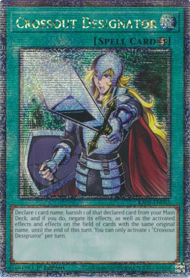 Crossout Designator (Quarter Century Secret Rare) [RA02-EN063] Quarter Century Secret Rare | Deep Dive Games St. Marys