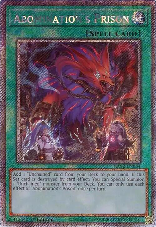 Abomination's Prison (Platinum Secret Rare) [RA02-EN064] Platinum Secret Rare | Deep Dive Games St. Marys