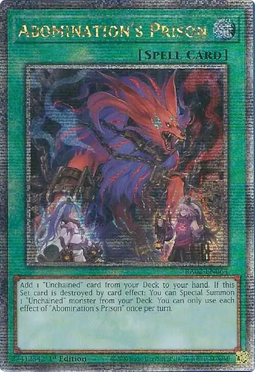 Abomination's Prison (Quarter Century Secret Rare) [RA02-EN064] Quarter Century Secret Rare | Deep Dive Games St. Marys