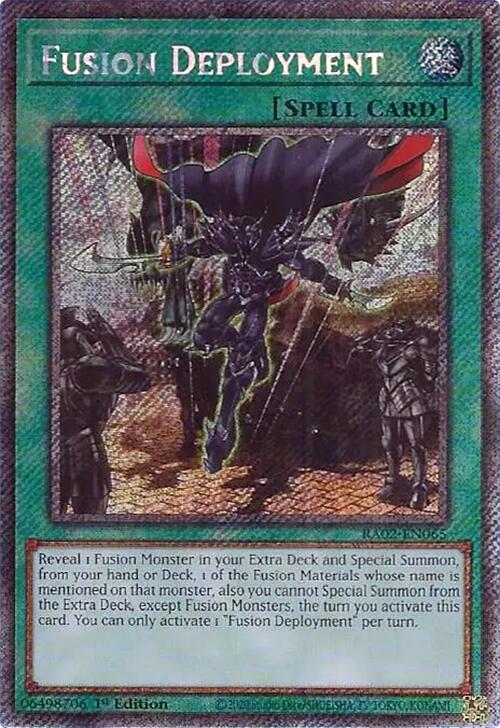 Fusion Deployment (Platinum Secret Rare) [RA02-EN065] Platinum Secret Rare | Deep Dive Games St. Marys