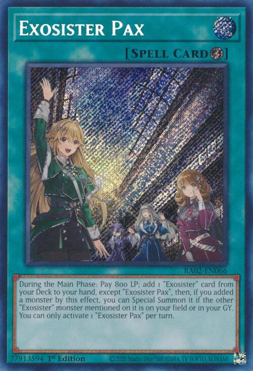 Exosister Pax (Secret Rare) [RA02-EN066] Secret Rare | Deep Dive Games St. Marys